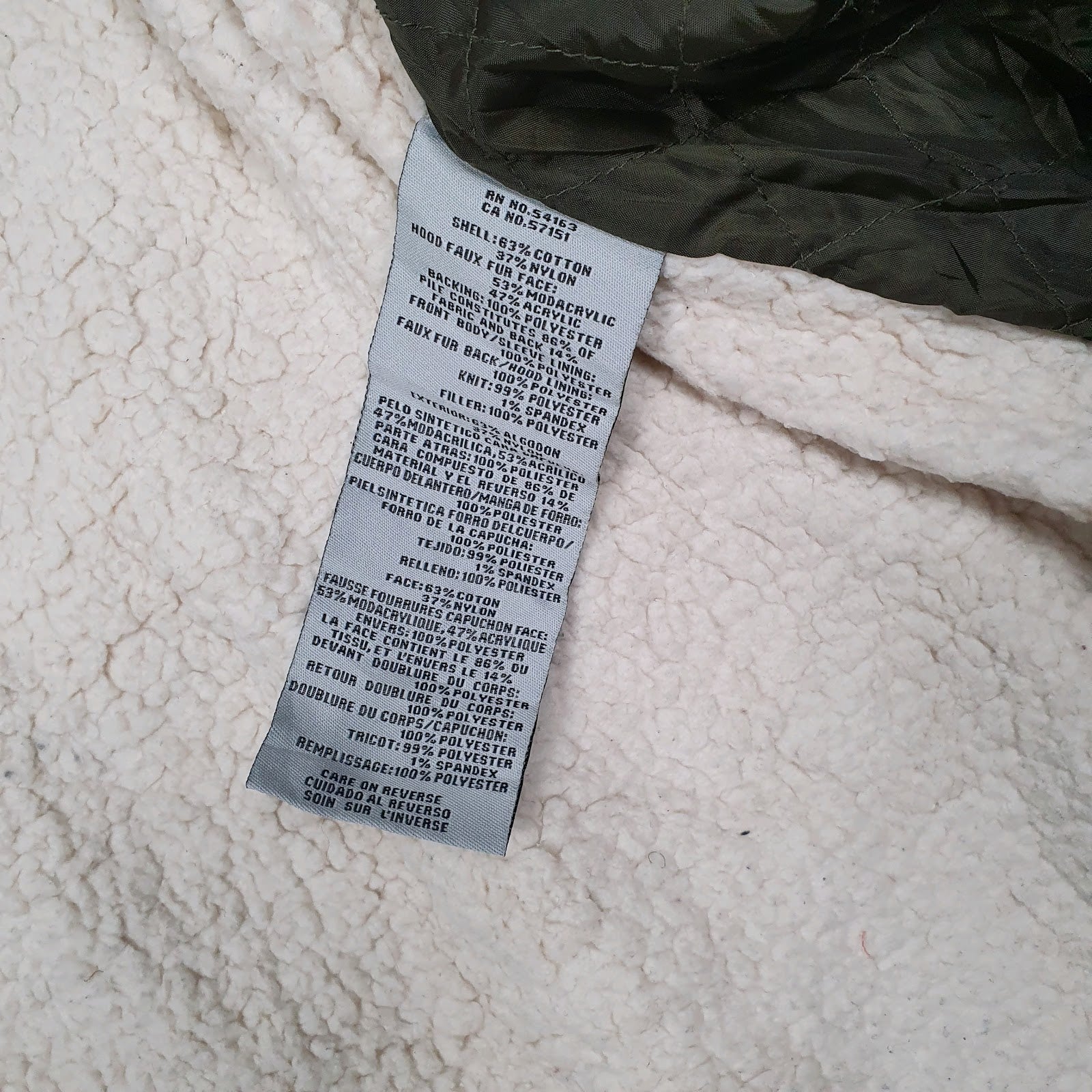 Womens Green Levis Longline  Coat