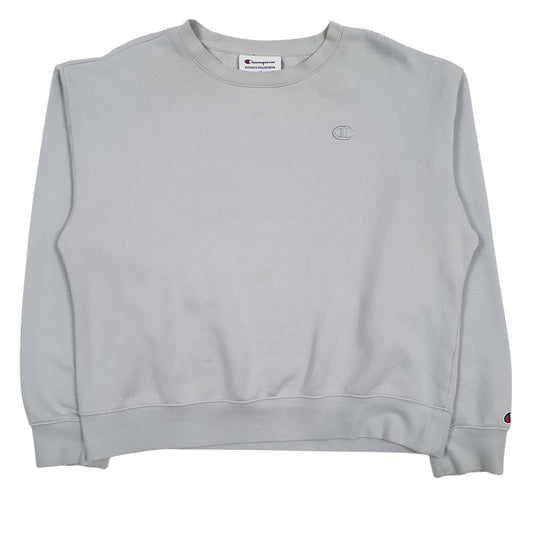 Womens Blue Champion  Crewneck Jumper