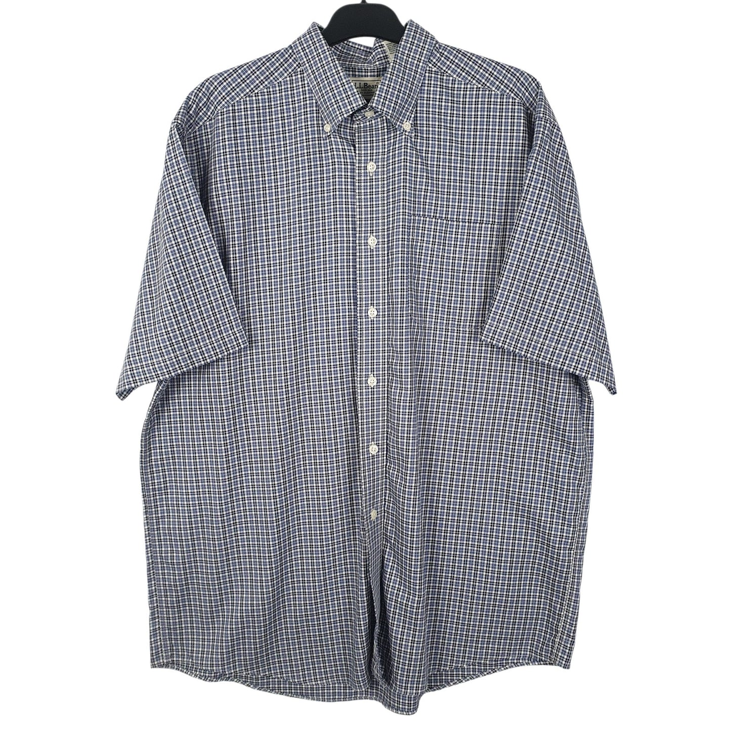 Mens Blue L.L.Bean  Short Sleeve Shirt