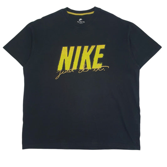 Mens Black Nike Spellout Loose Short Sleeve T Shirt