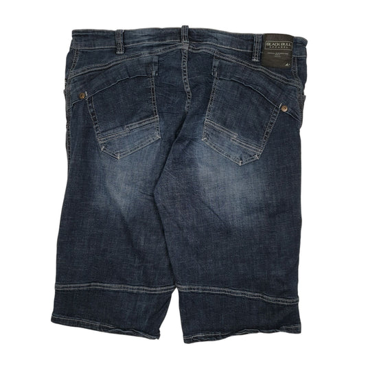 Mens Blue Blackbull Stretch  Shorts