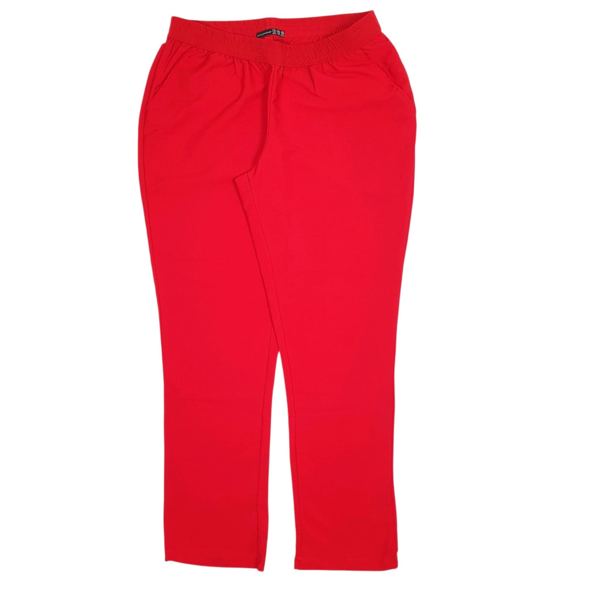 Womens Red Atmosphere Lightweight Chino Jogger Trousers