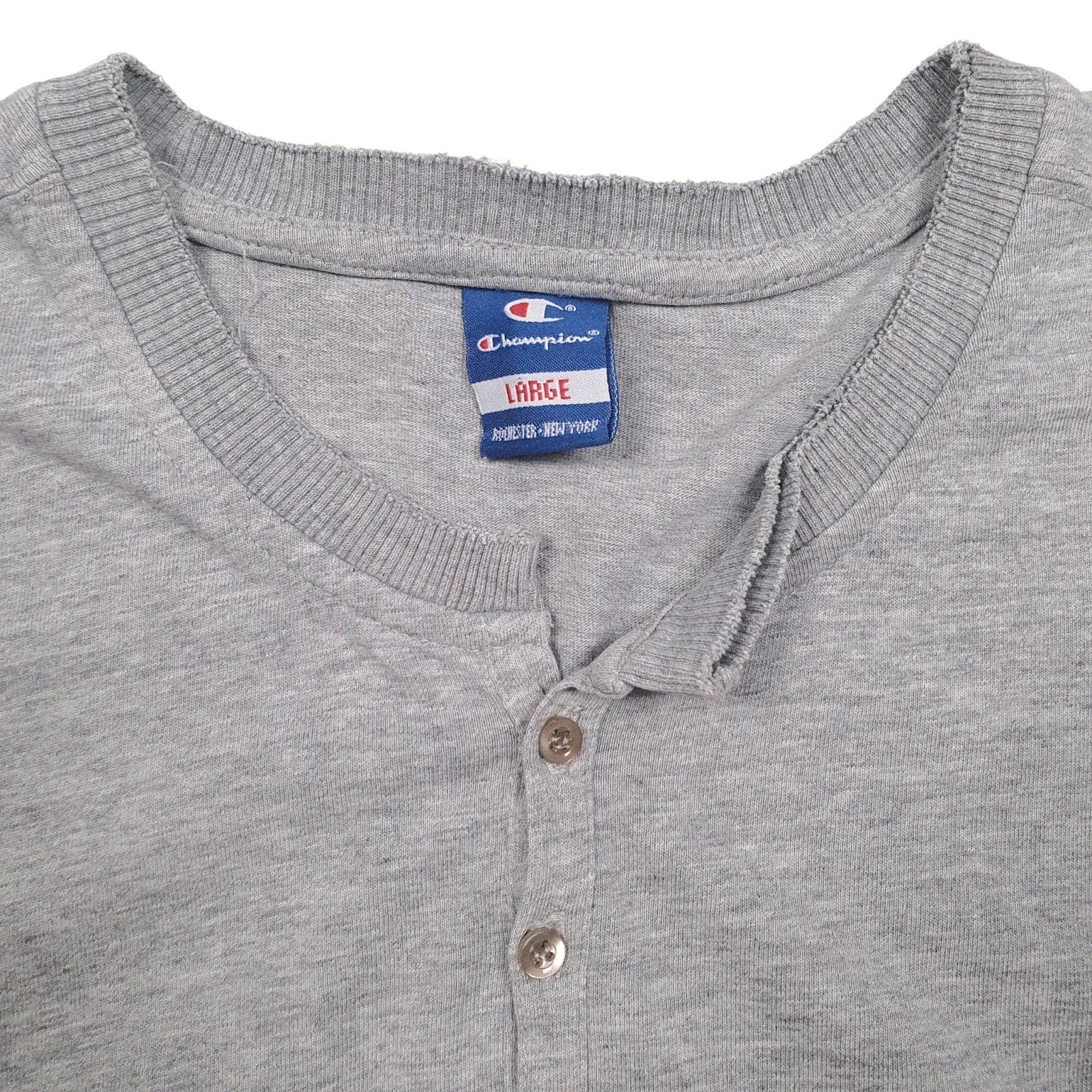 Mens Grey Champion   Polo Shirt