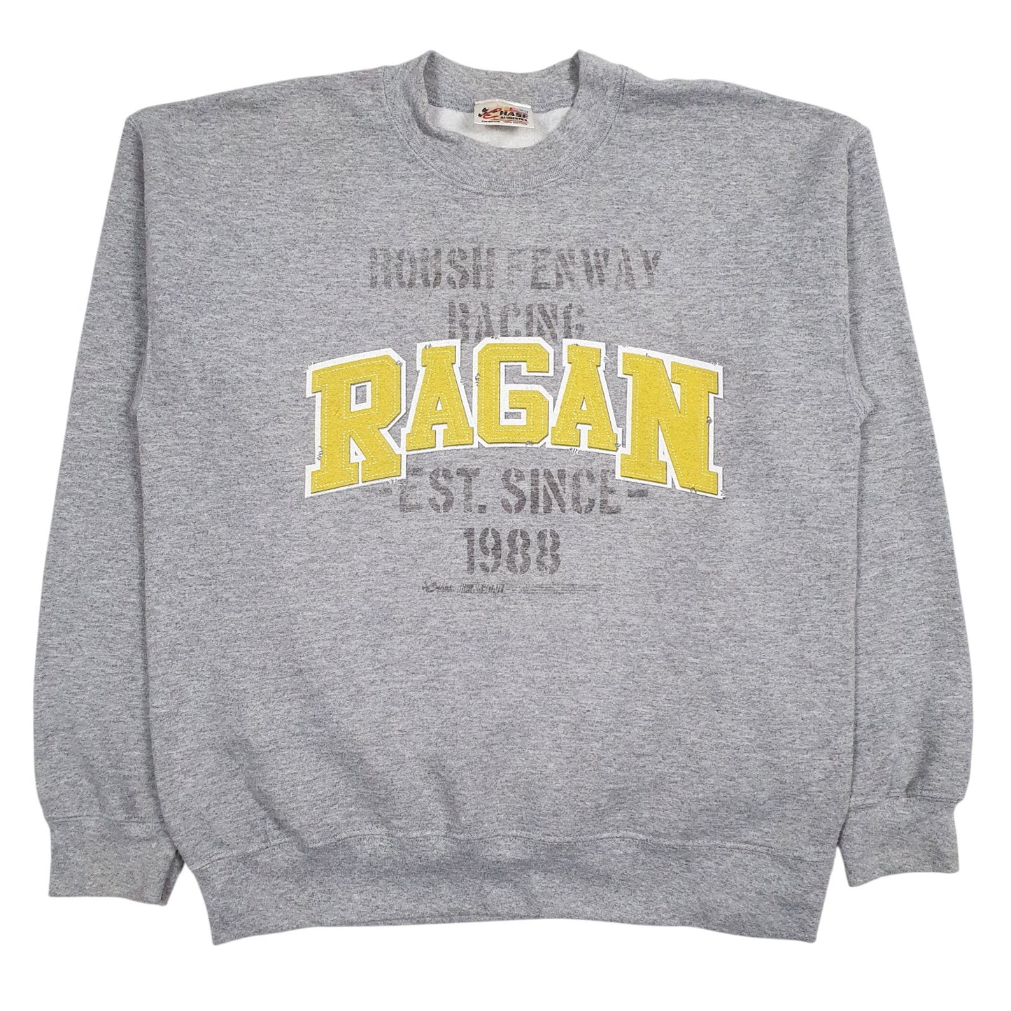 Mens Grey Chase Authentics Nascar Crewneck Jumper