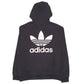Mens Black Adidas Spellout Hoodie Jumper