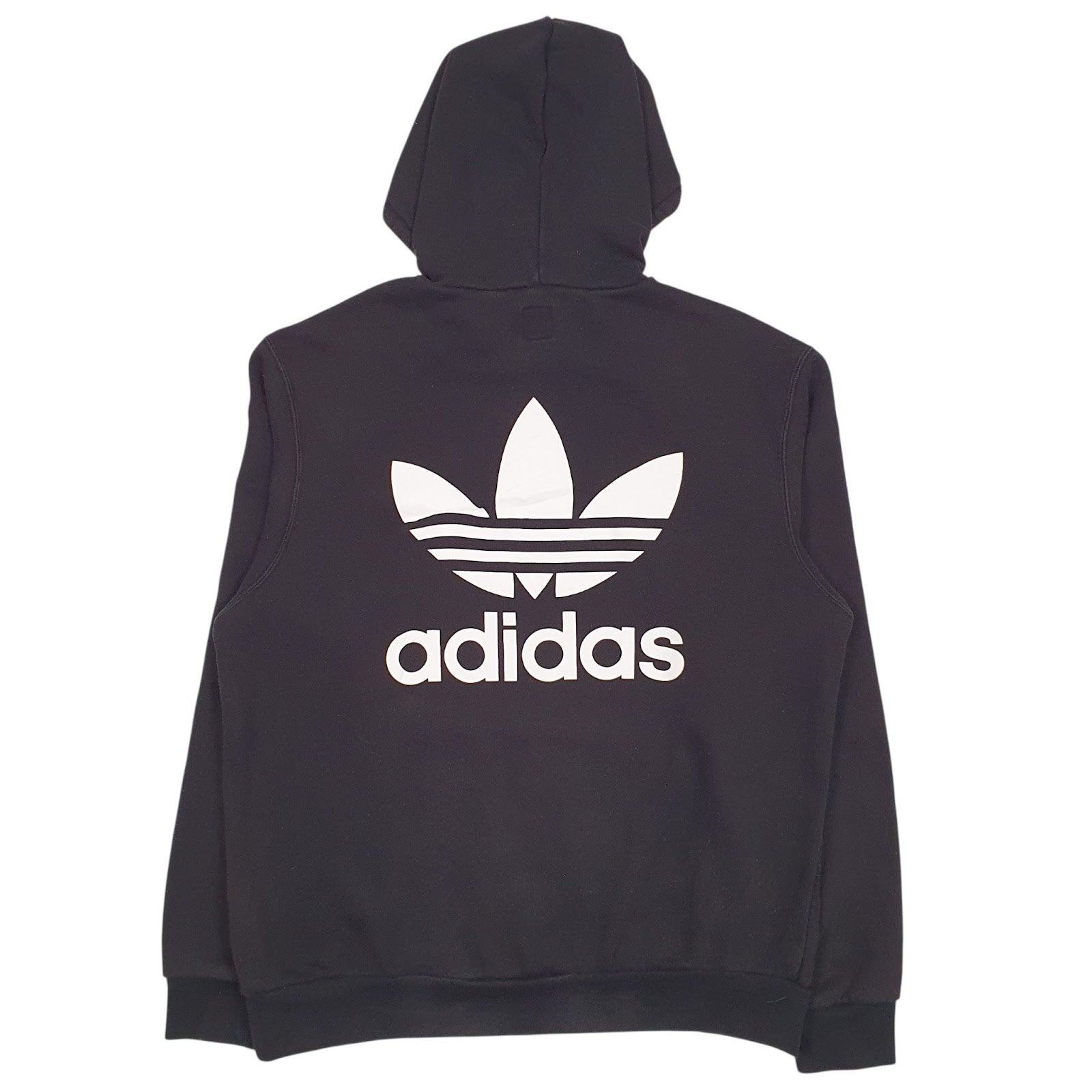 Mens Black Adidas Spellout Hoodie Jumper