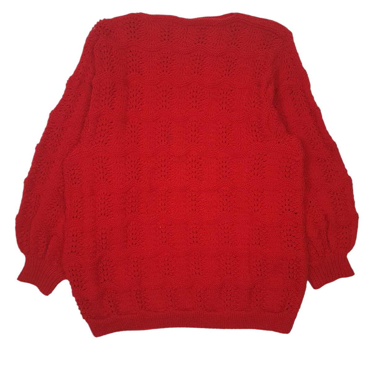 Womens Red Unbranded Knit Crewneck Jumper