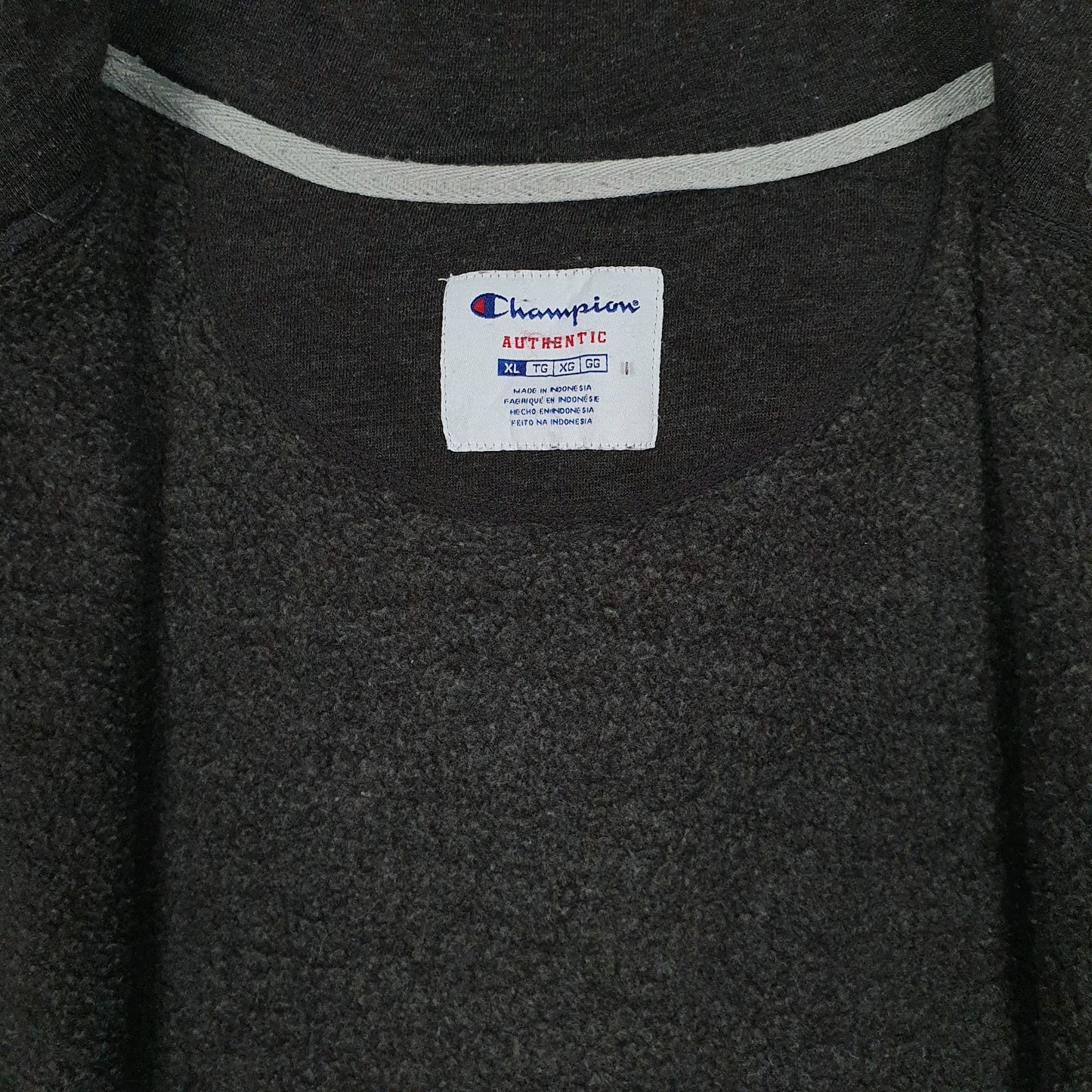 Mens Grey Champion  Full Zip Jumper