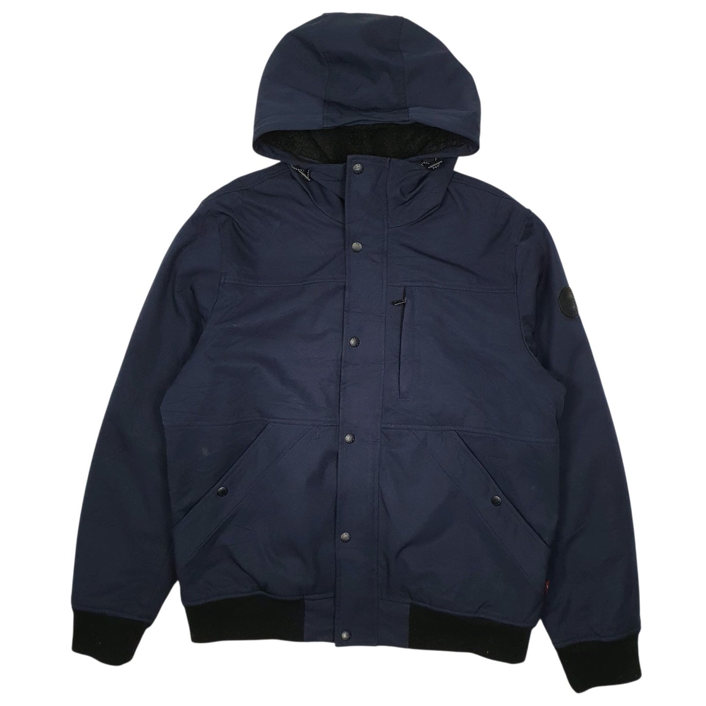 Mens Navy Levis Softshell Hoodie Active  Coat