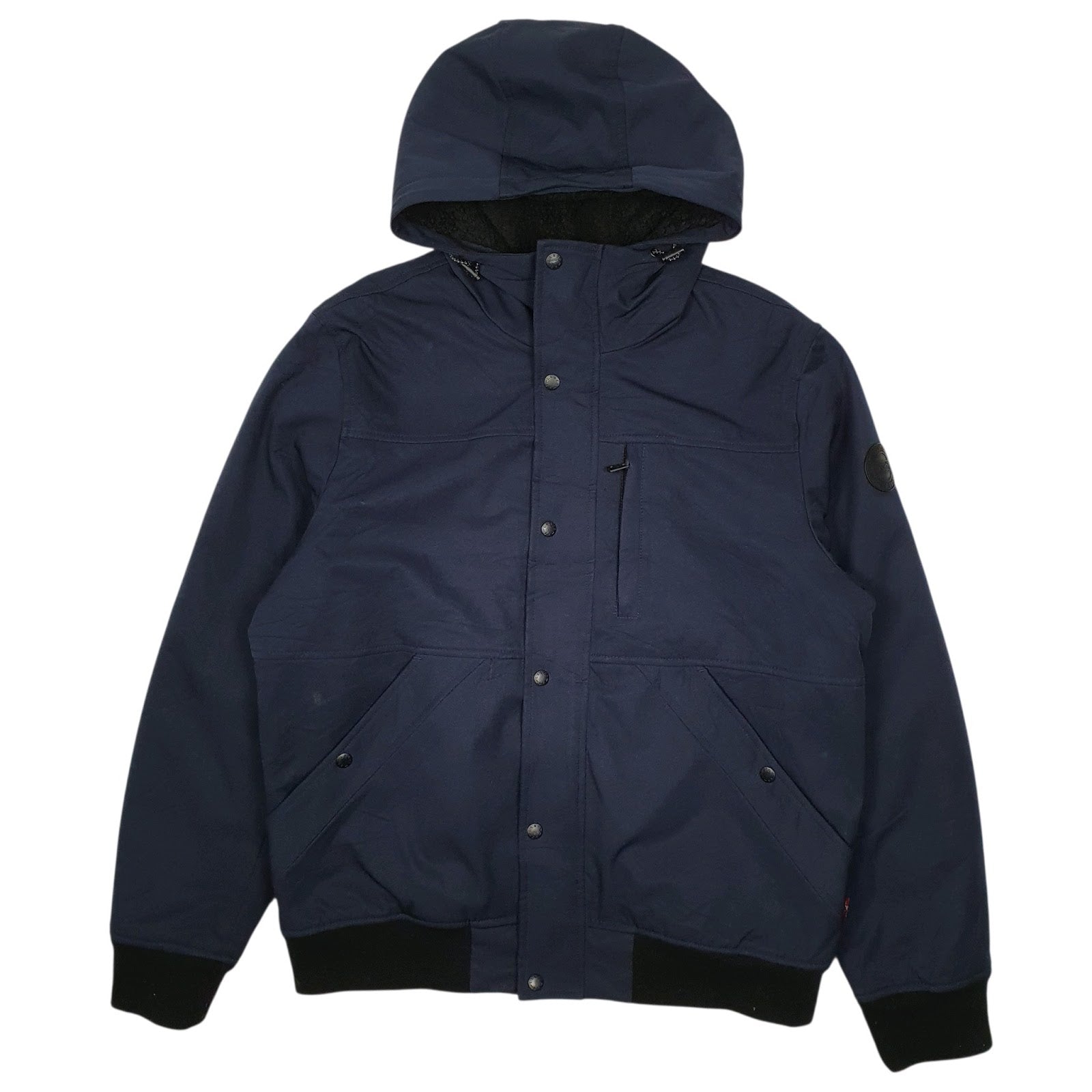 Mens Navy Levis Softshell Hoodie Active  Coat