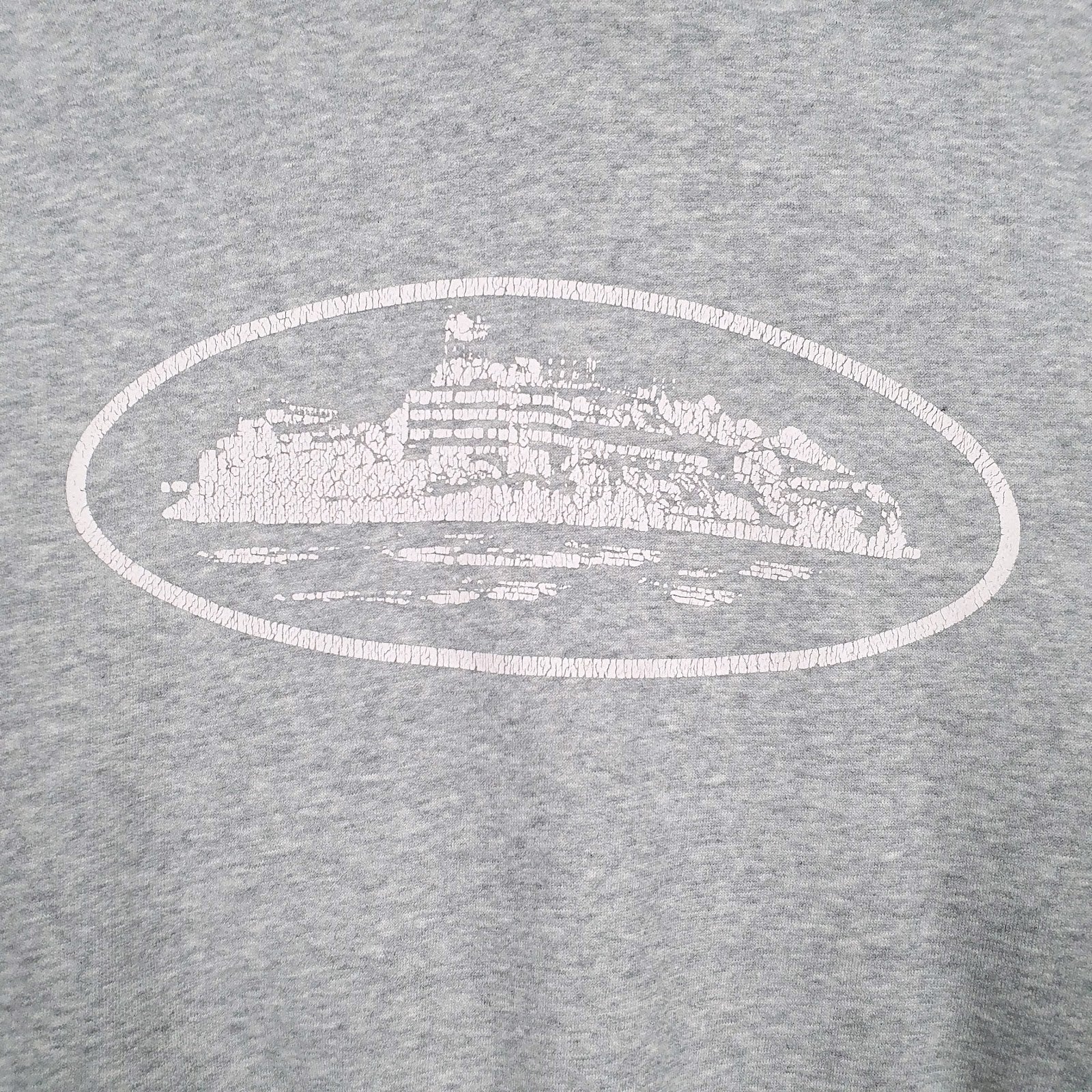 Mens Grey Cortez  Hoodie Jumper