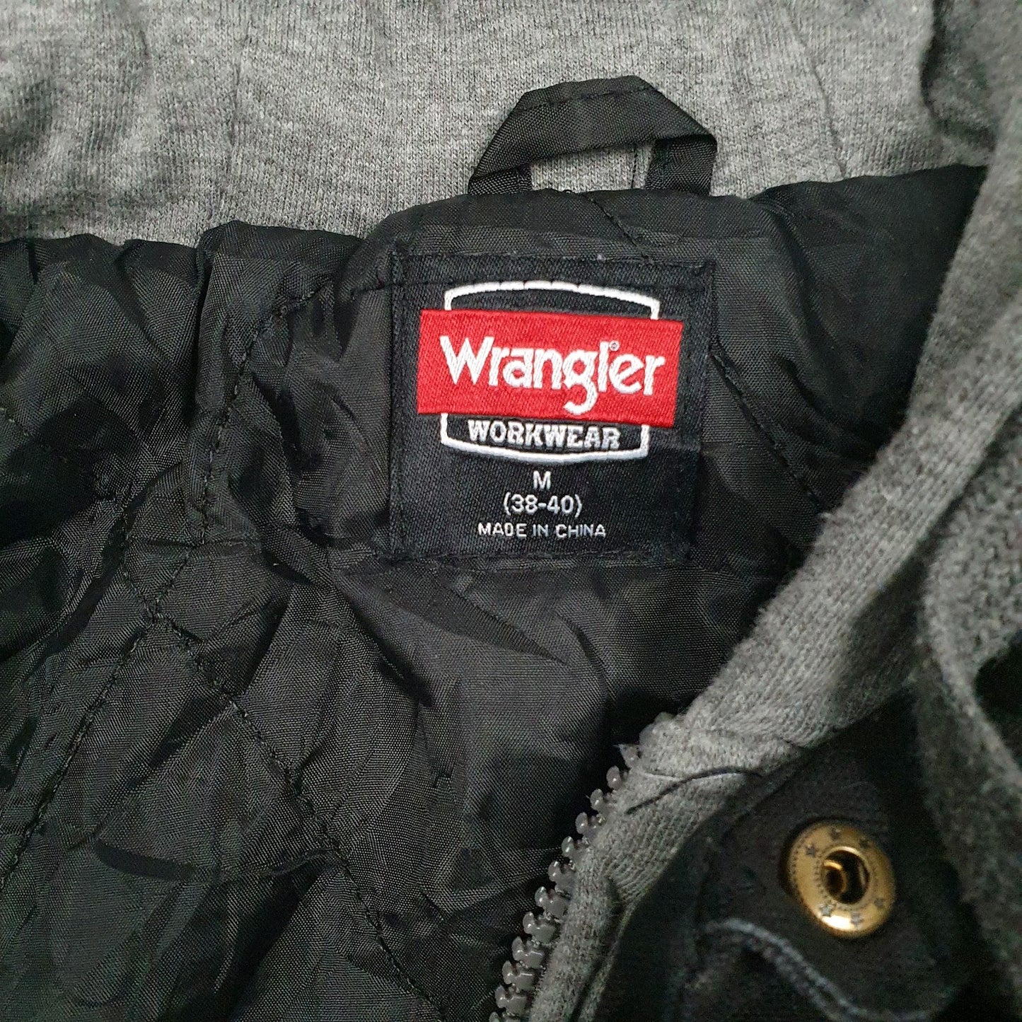 Mens Black Wrangler Padded  Coat