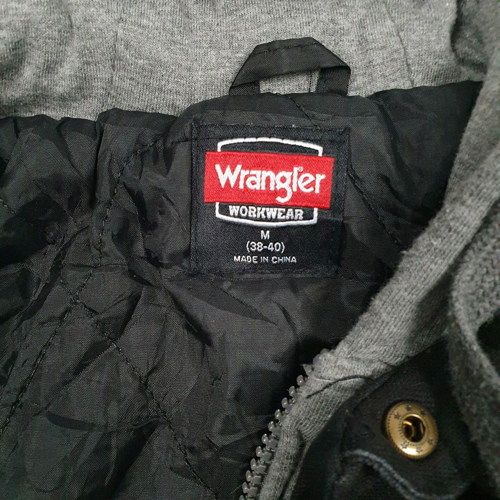Mens Black Wrangler Padded  Coat