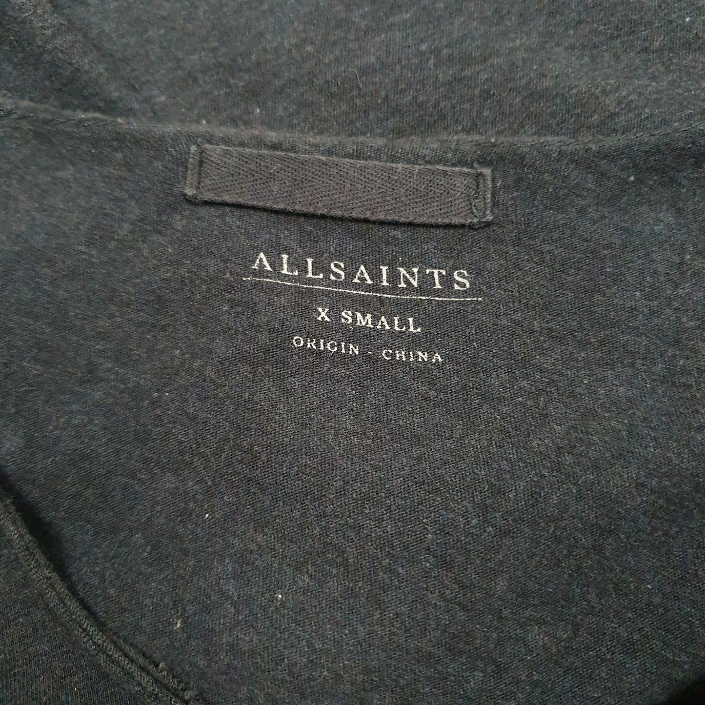 Mens Navy All Saints   T Shirt