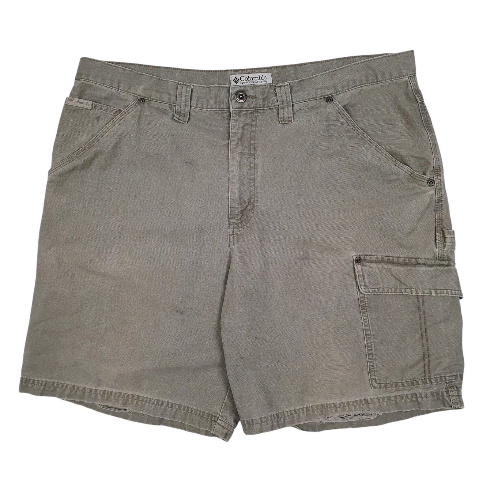 Mens Grey Columbia Sportswear Company  Cargo Shorts
