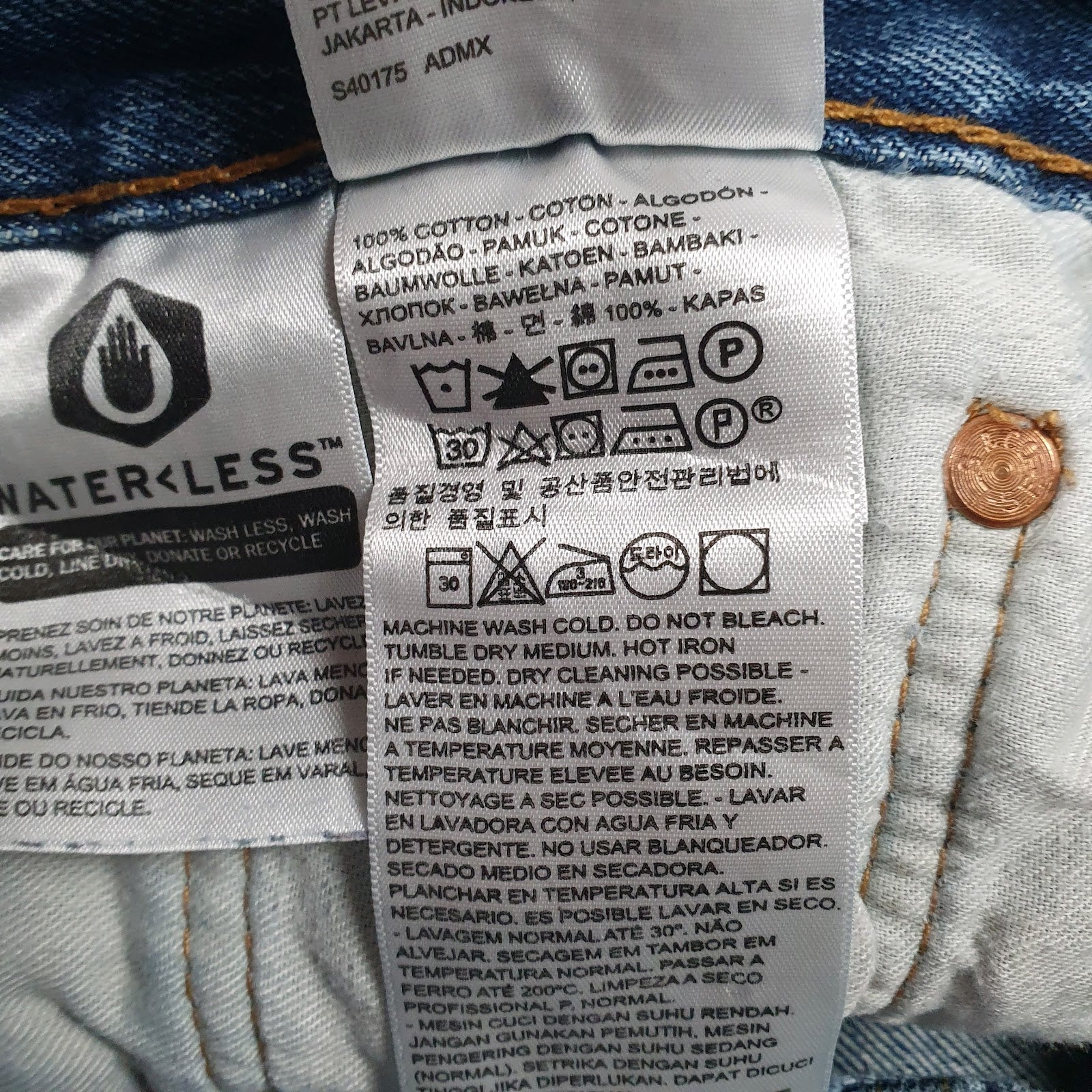 Mens Blue Levis Distressed  Jeans