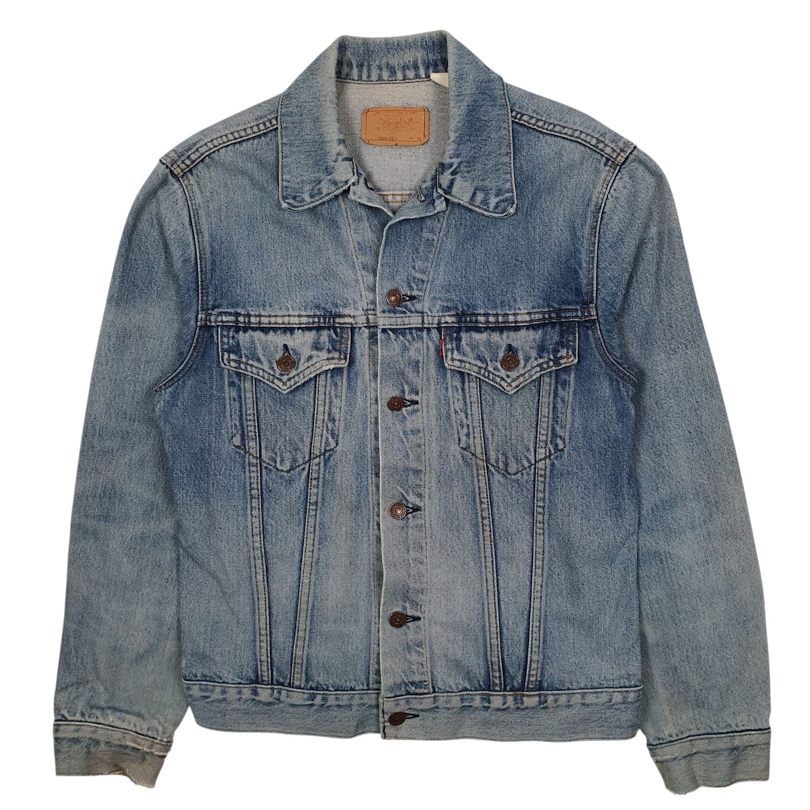Mens Blue Levis Type 3 Trucker Vintage 1980s 75505  Coat