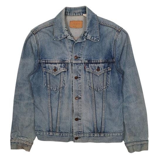 Mens Blue Levis Type 3 Trucker Vintage 1980s 75505  Coat