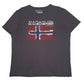 Mens Grey Napapijri Spellout Short Sleeve T Shirt