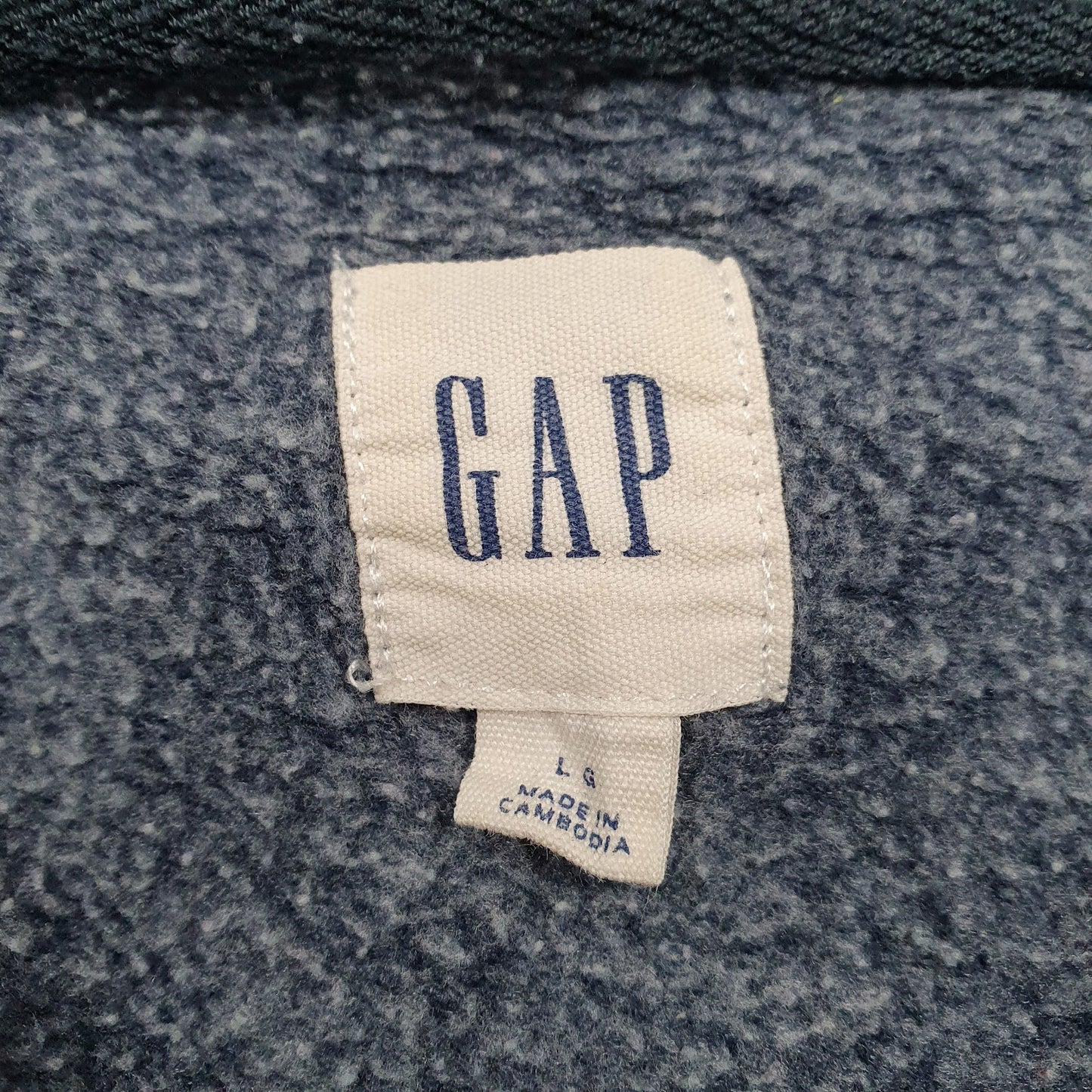 Womens Blue Gap Spellout Hoodie Jumper