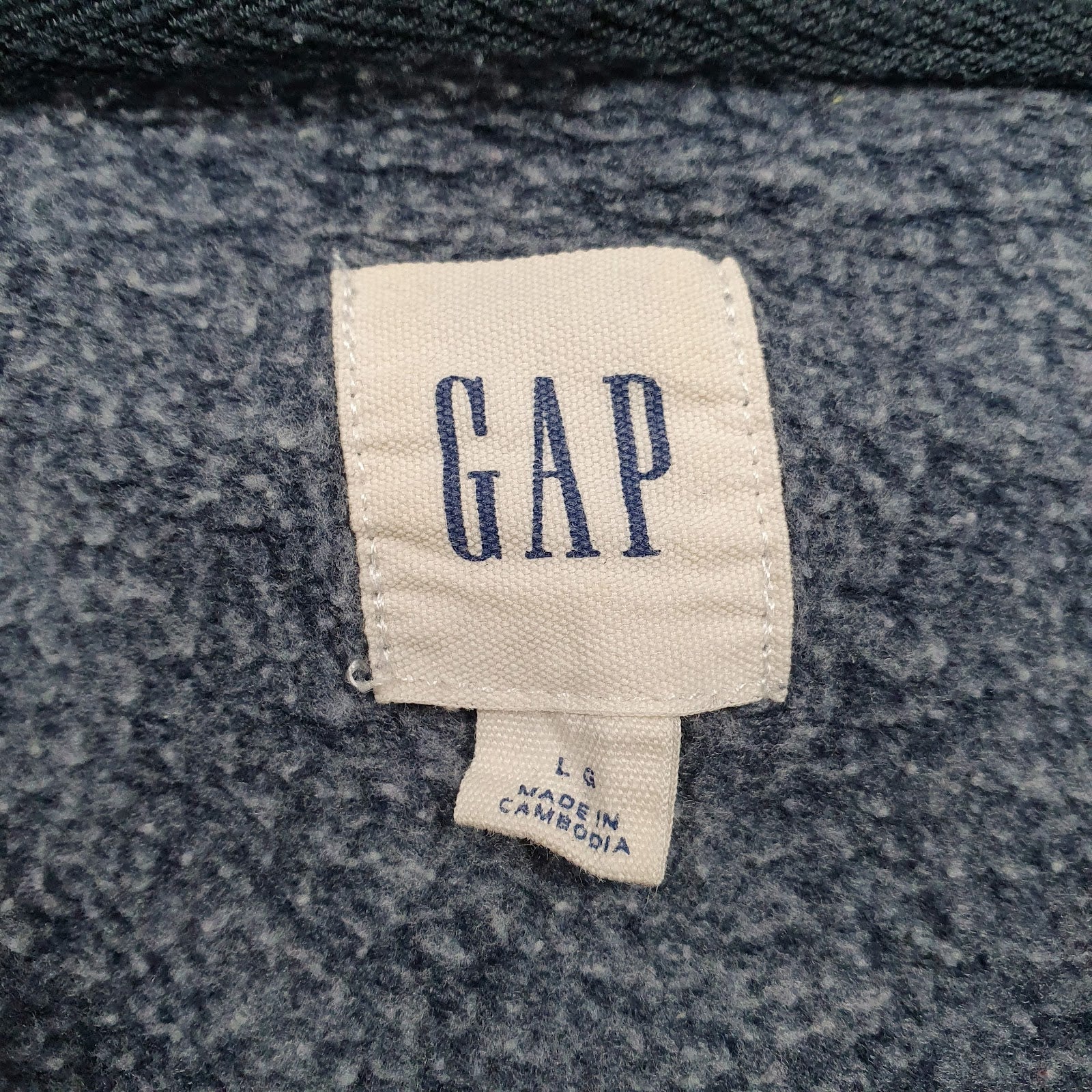 Womens Blue Gap Spellout Hoodie Jumper
