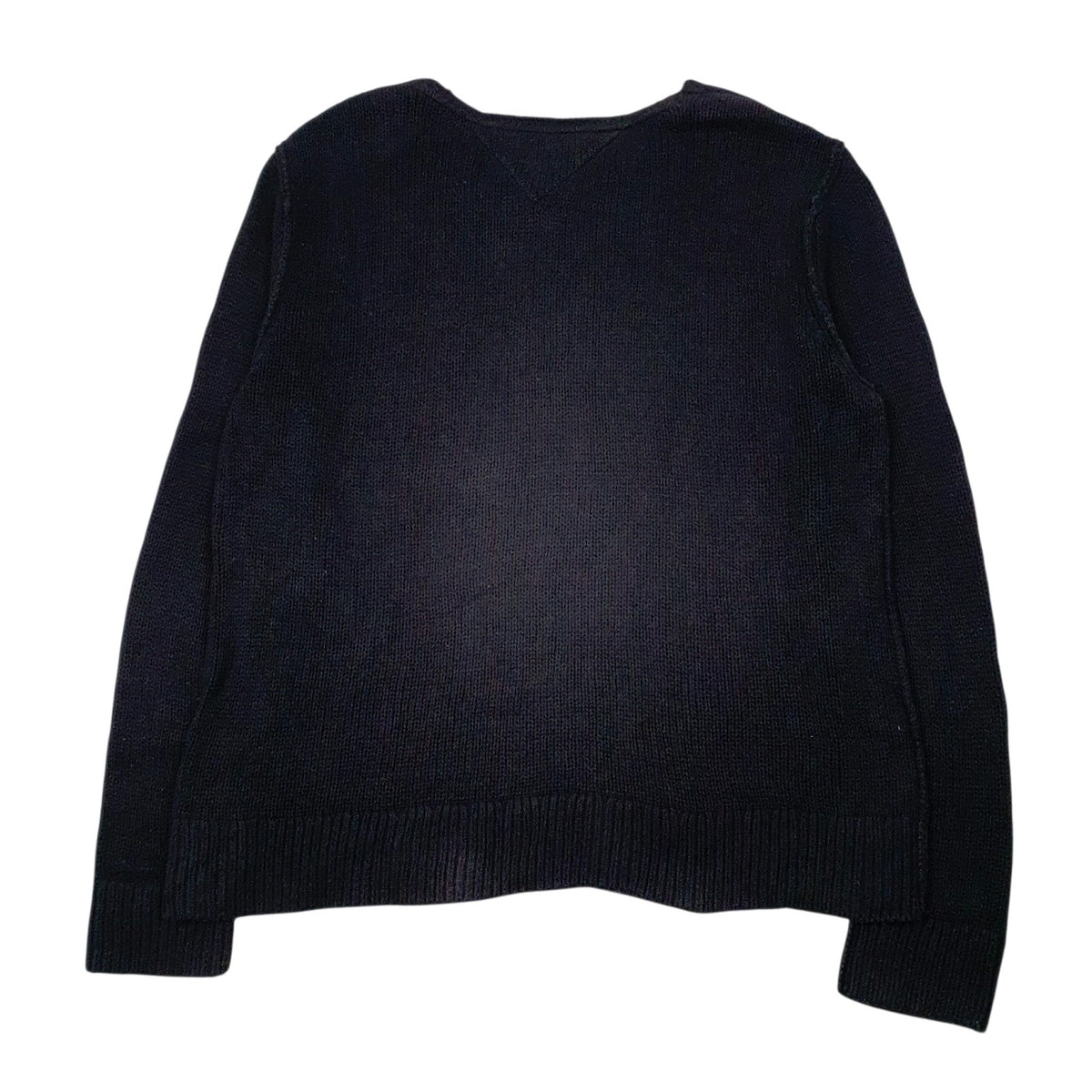 Mens Black Tommy Hilfiger Knit Crewneck Jumper