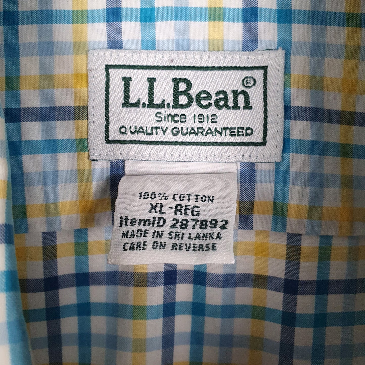 Mens Blue L.L.Bean   Shirt