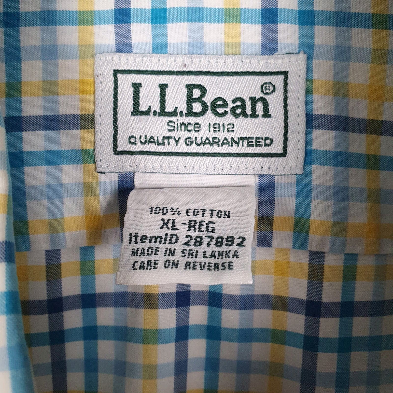 Mens Blue L.L.Bean   Shirt