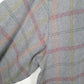 Mens Grey Yuyulife Flannel Plaid  Shirt