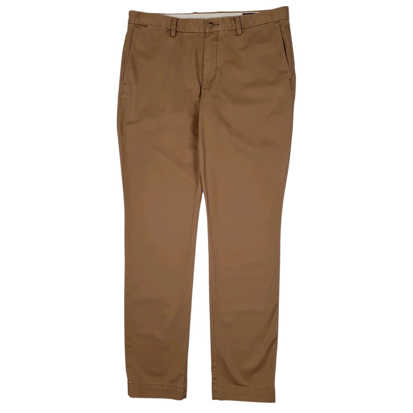 Mens Tan Polo Ralph Lauren Stretch Slim Fit Chino Trousers