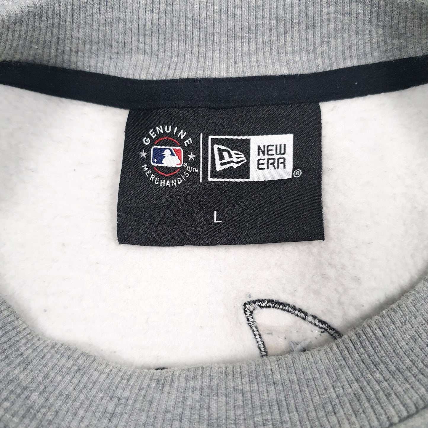 Womens Grey MLB Los Angeles Dodgers Baggy Crewneck Jumper