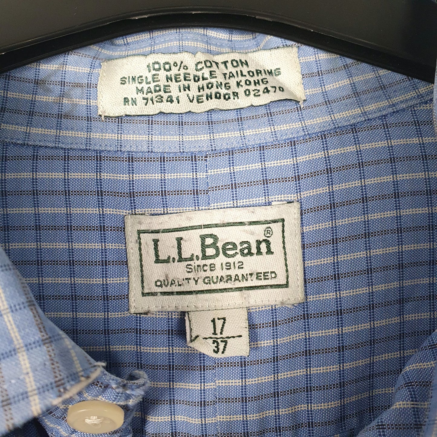 Mens Blue L.L.Bean   Shirt