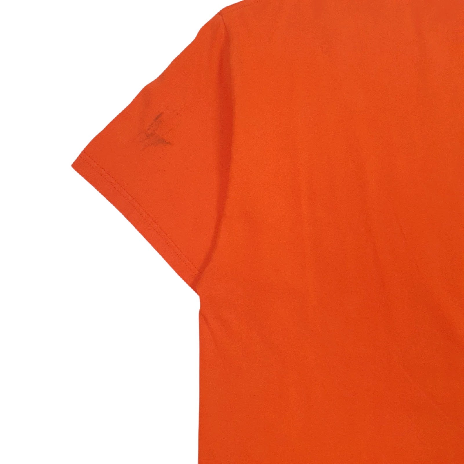 Mens Orange Port & Company Princeton Football  T Shirt