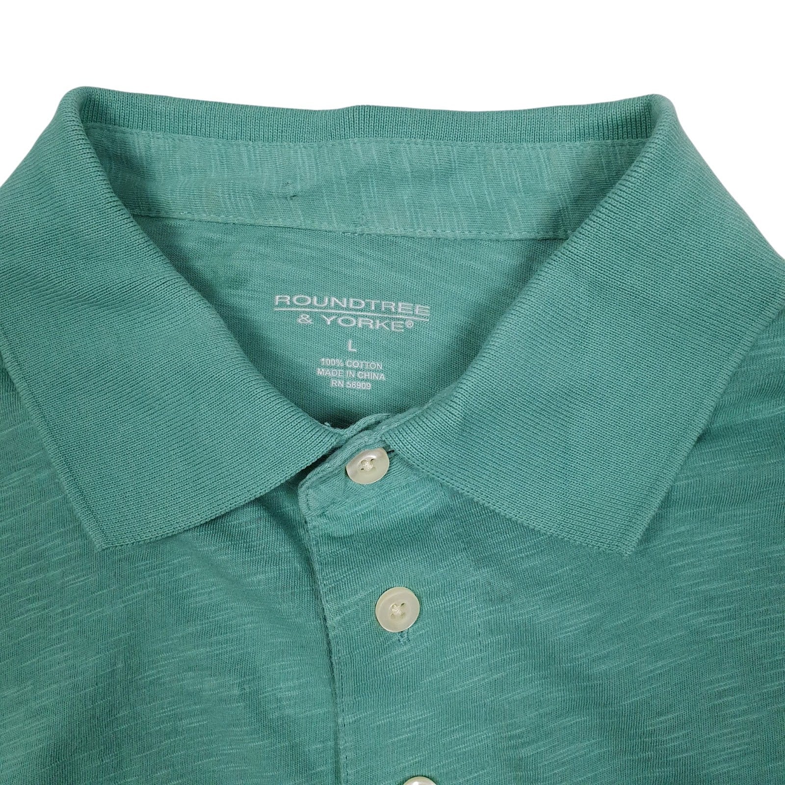 Mens Blue Roundtree & York   Polo Shirt