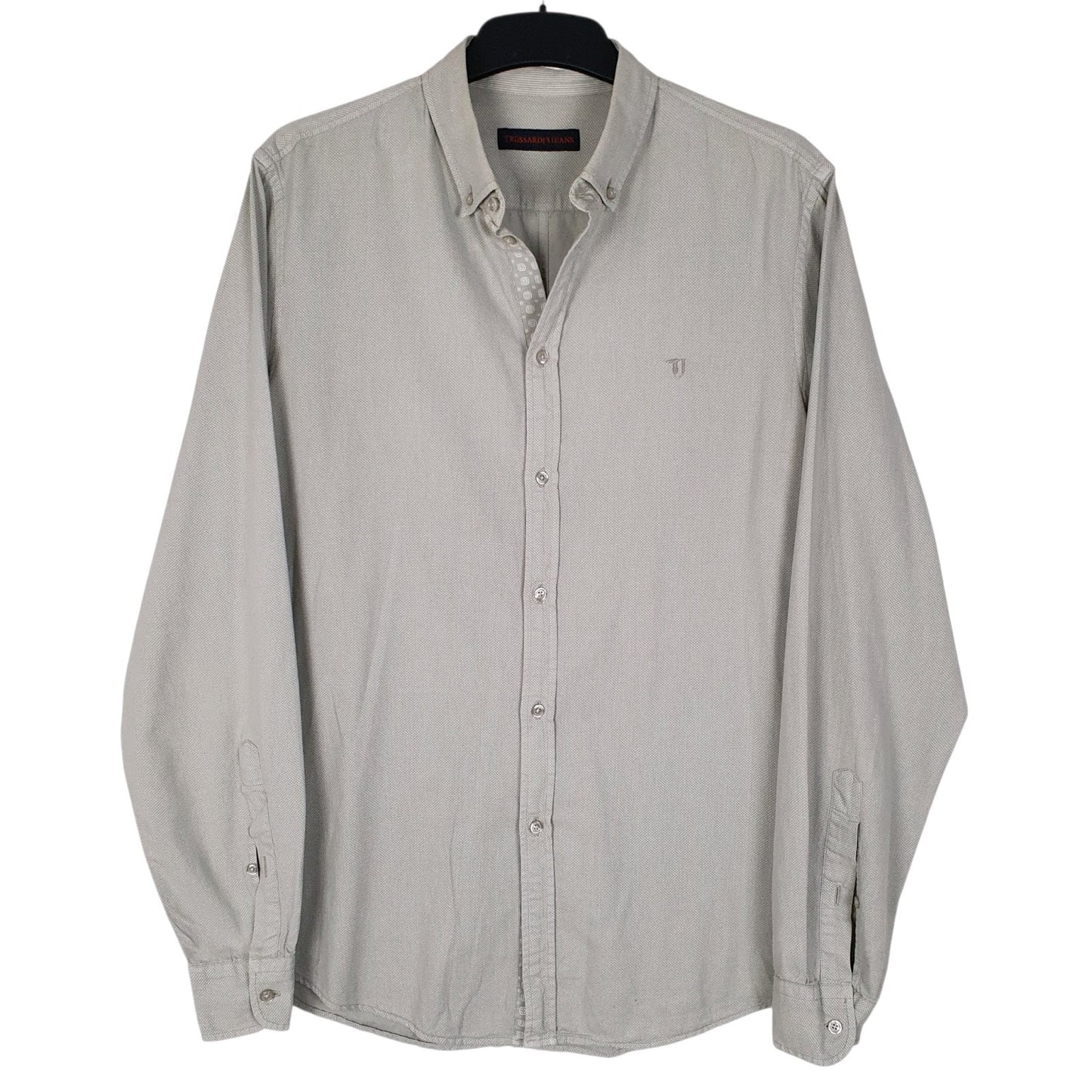 Mens Grey Trussardi Jeans  Long Sleeve Shirt
