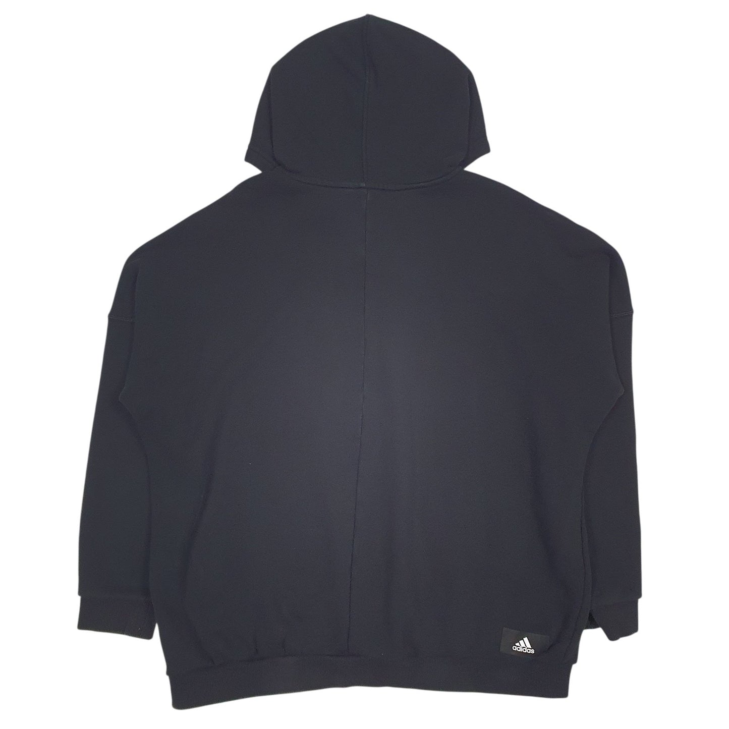 Womens Black Adidas Baggy Hoodie Jumper