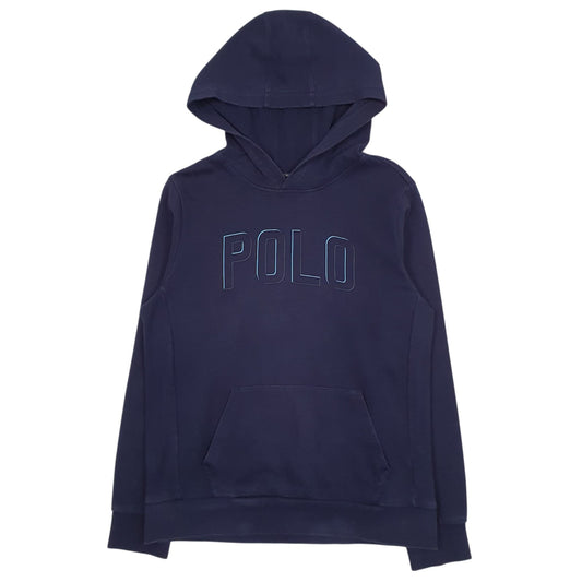 Mens Navy Polo Ralph Lauren Performance Spellout Hoodie Jumper