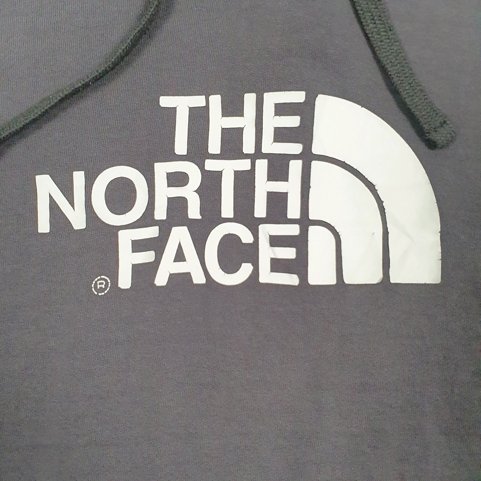 Womens Grey The North Face Spellout Hoodie Jumper