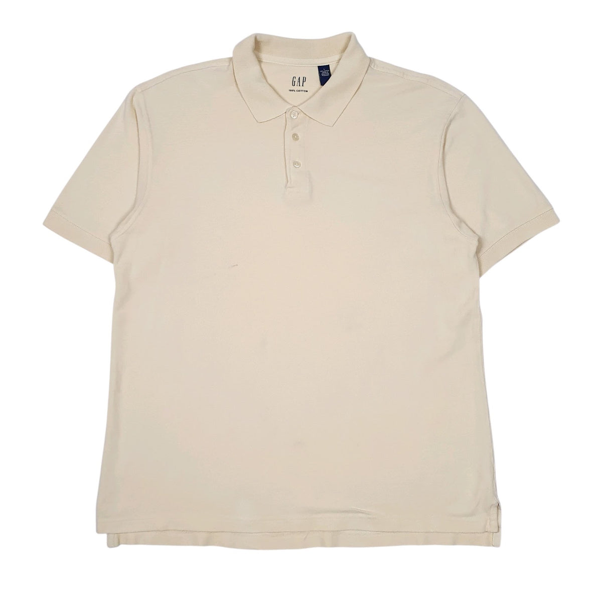 Mens Yellow Gap  Short Sleeve Polo Shirt
