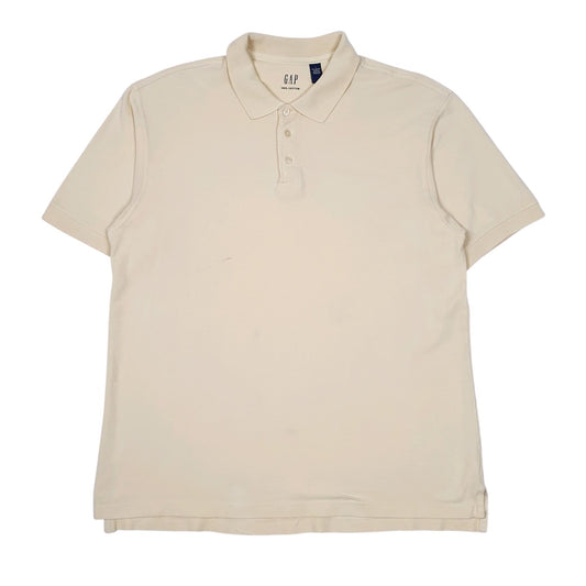 Mens Yellow Gap  Short Sleeve Polo Shirt