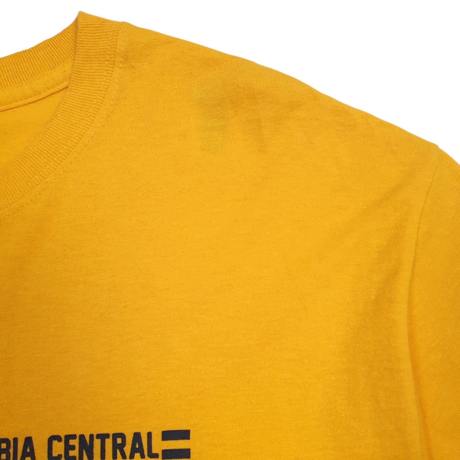 Mens Yellow Gildan Columbia Central Eagles Soccer  T Shirt