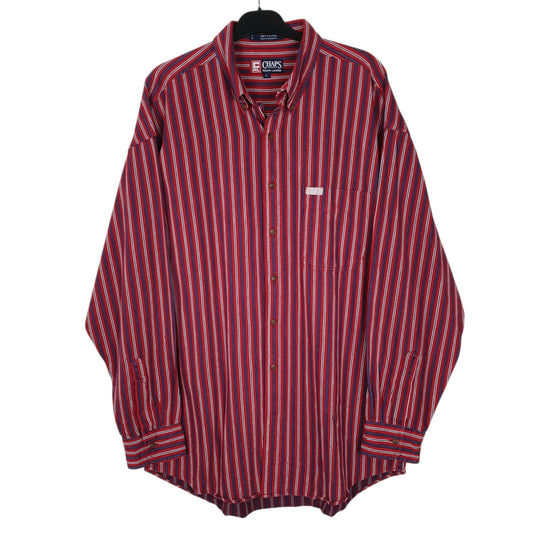 Mens Red Ralph Lauren Vintage 90s Heavy Canvas Long Sleeve Shirt
