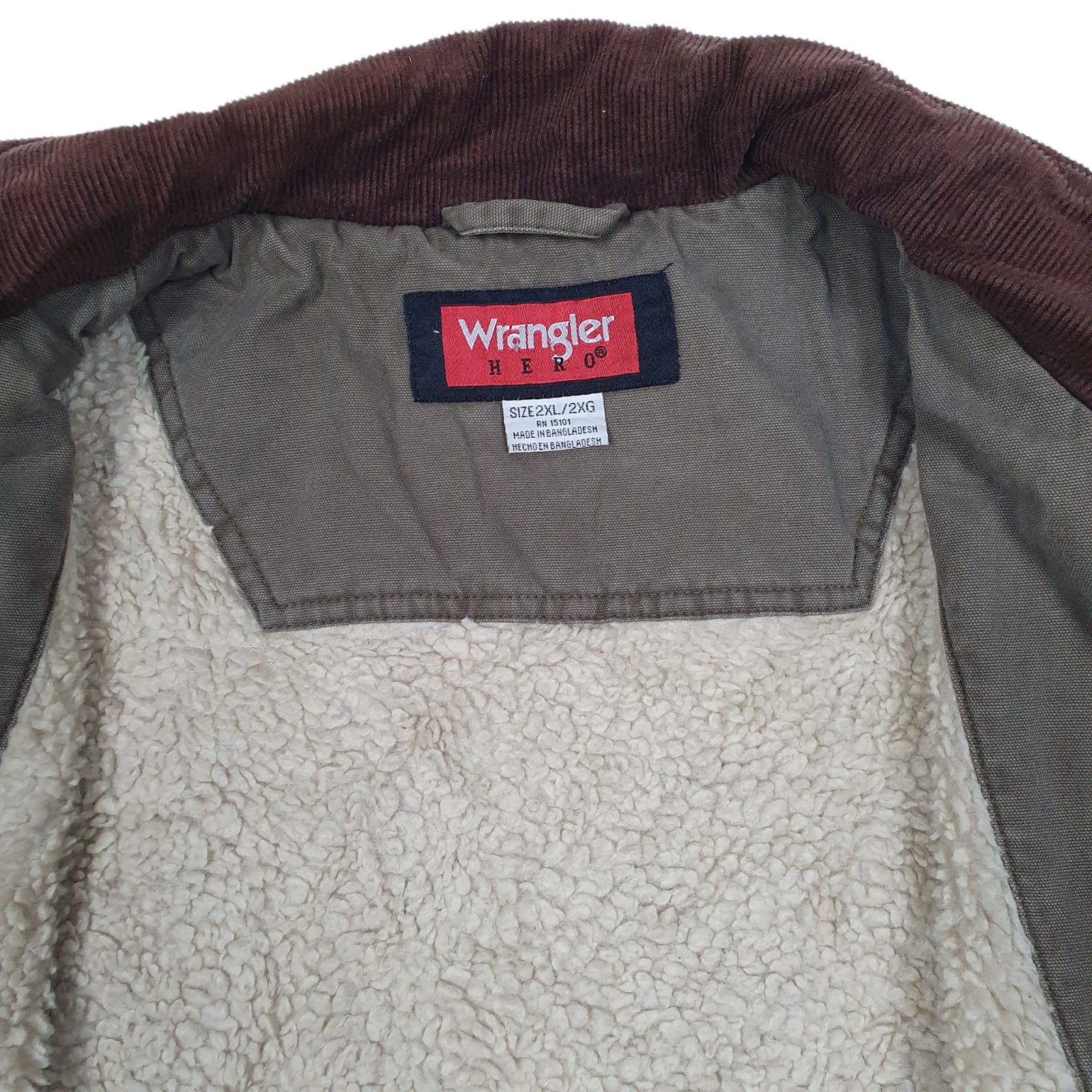 Mens Green Wrangler Hero Workwear  Coat