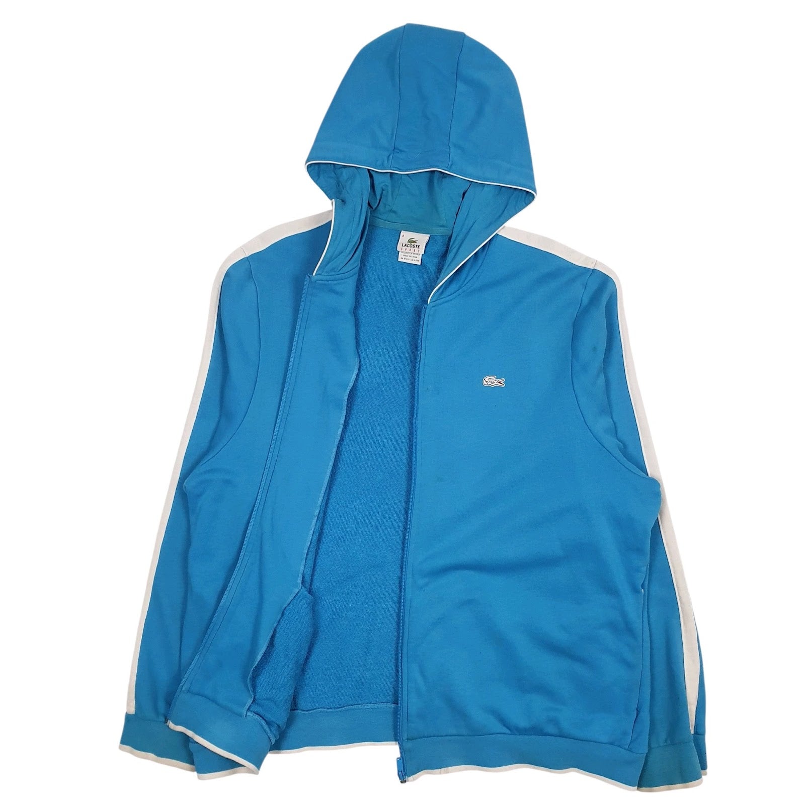 Mens Blue Lacoste  Full Zip Jumper
