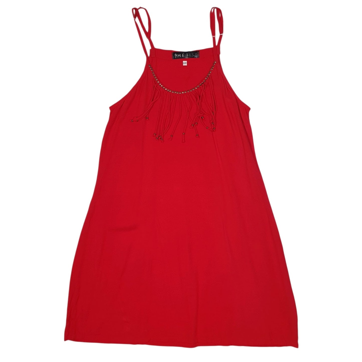 Womens Red Metiss Summer Strappy Sleeveless Dress
