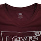 Mens Burgundy Levis   T Shirt