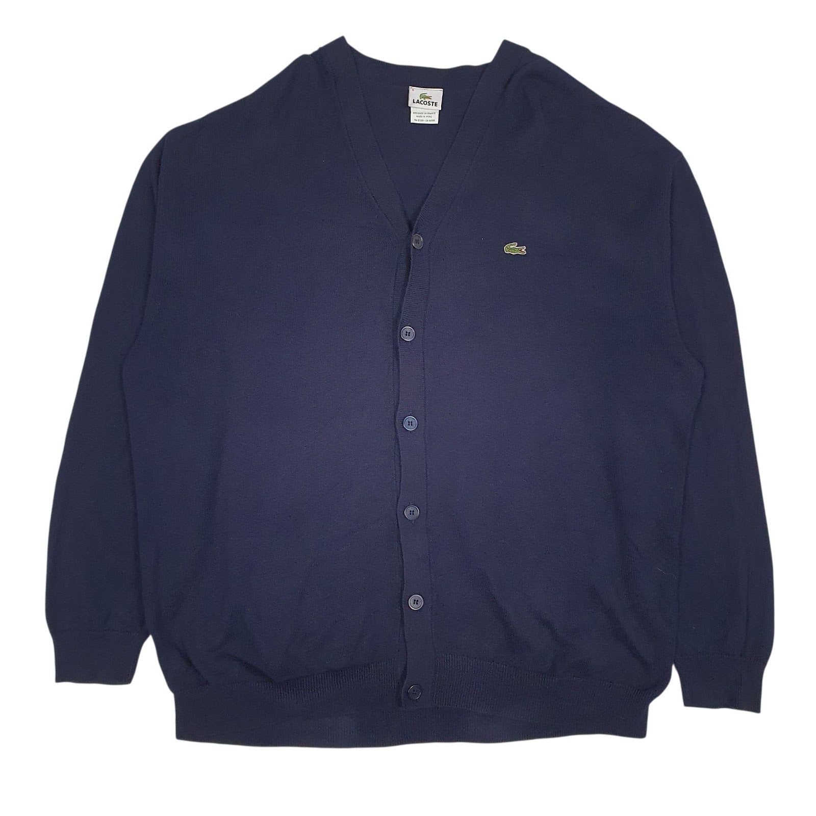 Mens Navy Lacoste  Cardigan Jumper