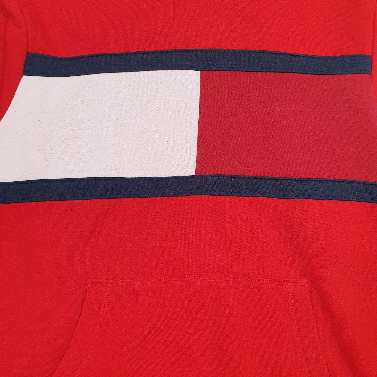 Mens Red Tommy Hilfiger  Hoodie Jumper