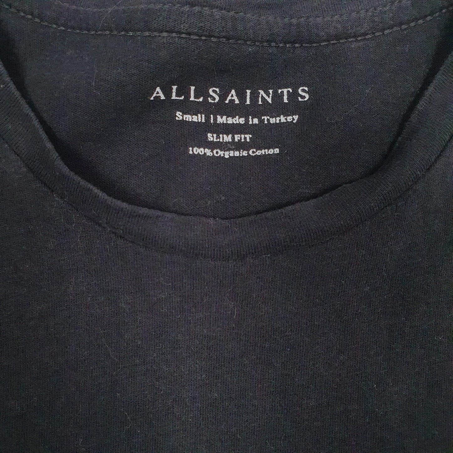 Mens Black All Saints  Hoodie T Shirt