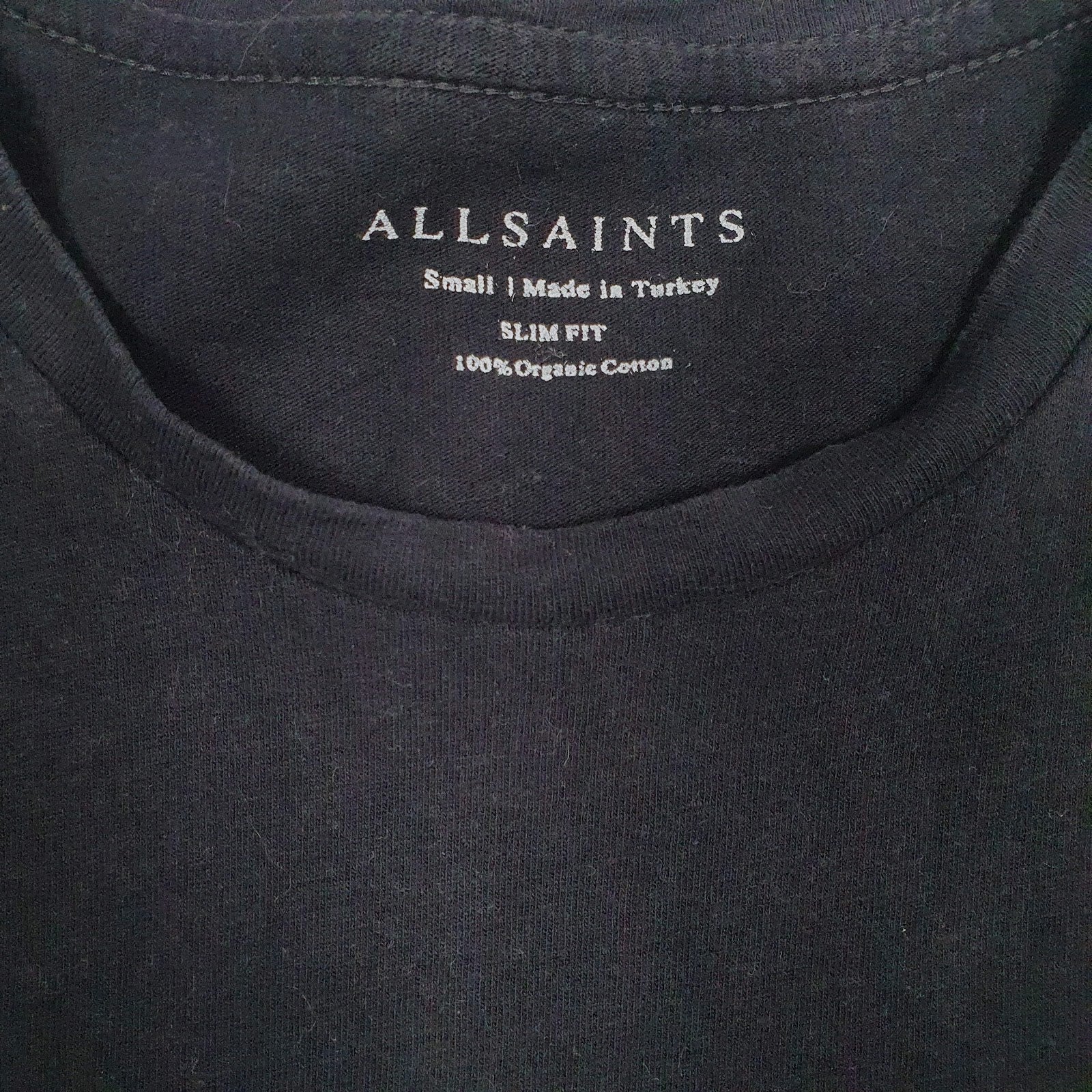 Mens Black All Saints  Hoodie T Shirt
